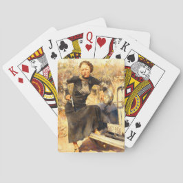 Bonnie Parker Smoking A Cigar 1933 AI Painting Spielkarten