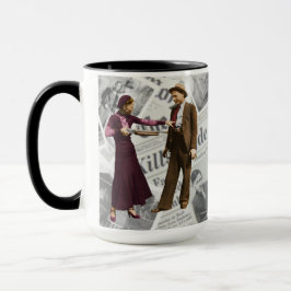 Bonnie Parker u. Clyde-Karren Tasse