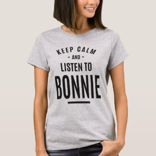 Bonnie Personalisiert Name T-Shirt