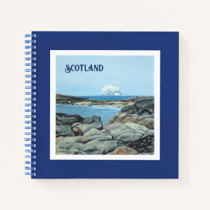 Bonnie Schottland Sommersaison Landschaft Schöne K Notizbuch
