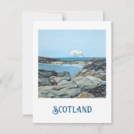 Bonnie Scotland schöne Bass Rock Fine Art Szene Feiertagskarte