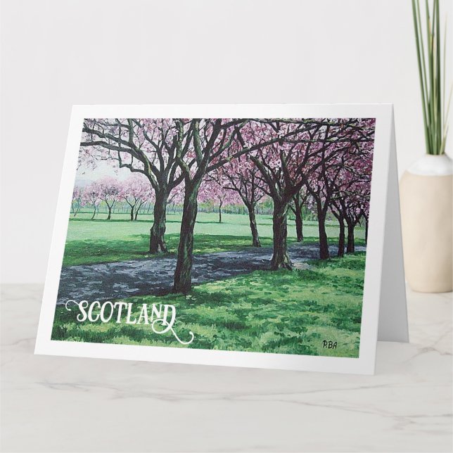 Bonnie Scotland schöne Landschaft Edinburgh Art Dankeskarte (Vorderseite)