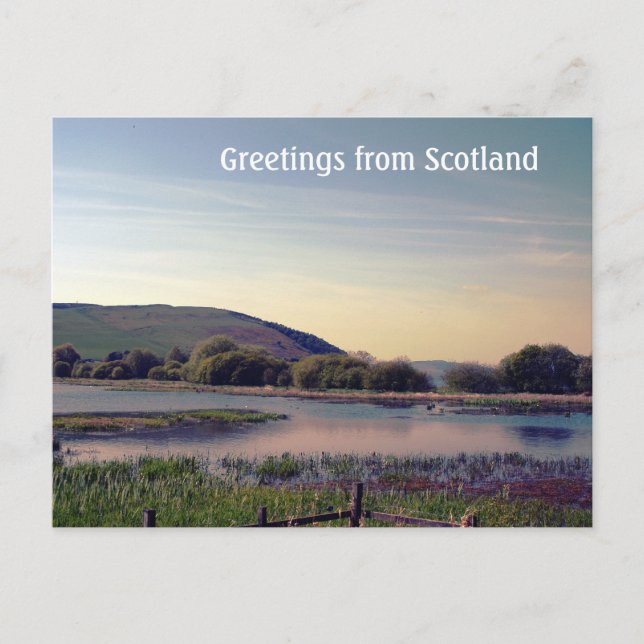 Bonnie Scotland — Scottish Loch View Postkarte (Vorderseite)
