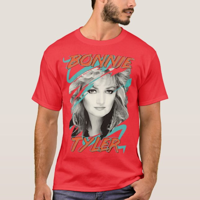 Bonnie Tyler Inspiriert 80er Retro Music Shirt Tot (Vorderseite)