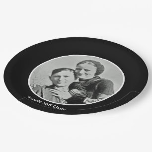 Bonnie und Clyde Pappteller