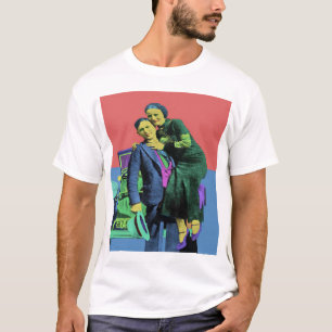Bonnie und Clyde Pop Art T-Shirt