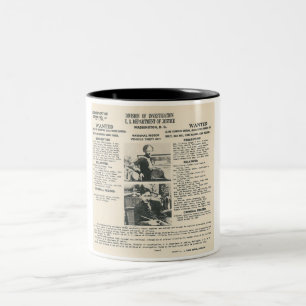 bonnie und Plakat-Tasse Clydes fbi Zweifarbige Tasse