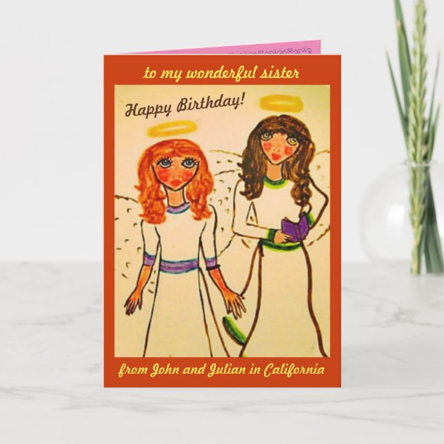 Bonnies Geburtstag Karte (Vorderseite)