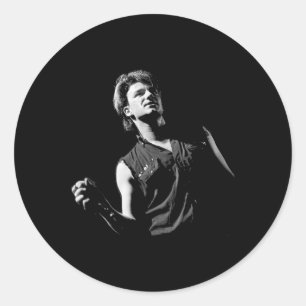 Bono of U2 War Tour Großbritannien 1983 von Stephe Runder Aufkleber