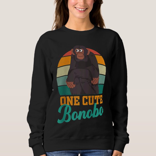 Bonobo chimpanzee chimps World Bonobo Day  men wom Sweatshirt (Vorderseite)