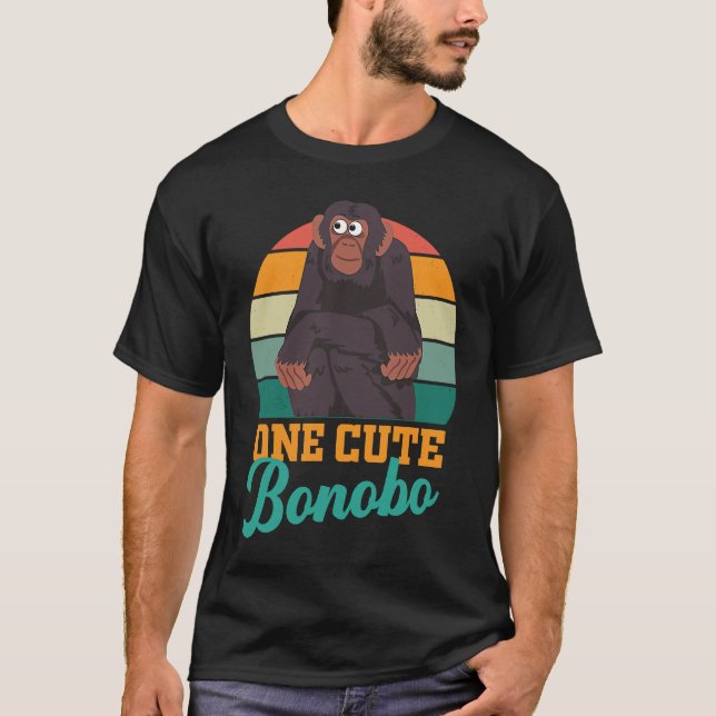 Bonobo chimpanzee chimps World Bonobo Day  men wom T-Shirt (Vorderseite)