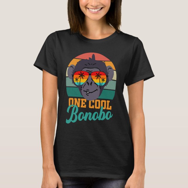 Bonobo Schimpanse tropische Sonnenbrille Männer k T-Shirt (Vorderseite)