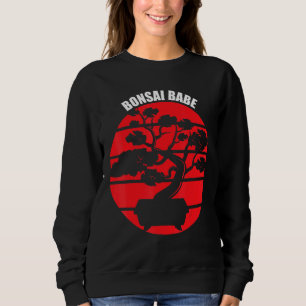Bonsai Babe Japanese Tree Zen Garening Retro Sweatshirt