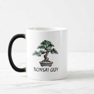 Bonsai-Baum Japanische Sumi-E-Tinte Kunst Personal Verwandlungstasse