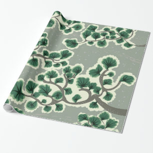 Bonsai-Baum-Muster Geschenkpapier