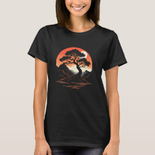 Bonsai-Baum-Tee Japanische Gartenarbeit Japan Bota T-Shirt