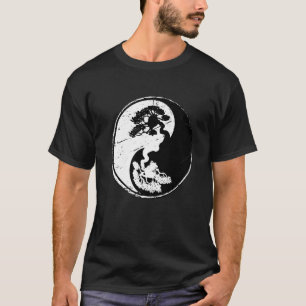 Bonsai-Baum Ying Yang Japanischer Garten Zen-Gärtn T-Shirt
