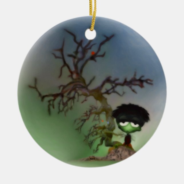 Bonsai Boy Keramikornament (Vorne)