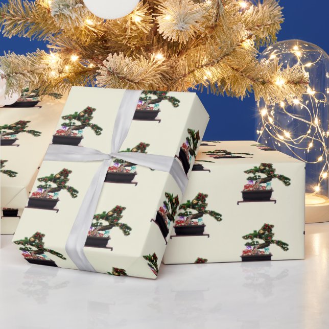 Bonsai Christmas Geschenkpapier (Feiertage)