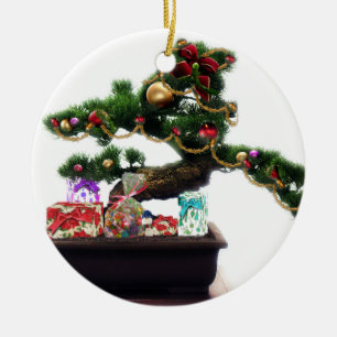 Bonsai Christmas Tree Keramikornament