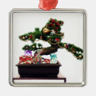 Bonsai Christmas Tree Ornament Aus Metall