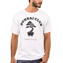 BONSAI CLUB JAPAN - Minimalistischer T - Shirt für