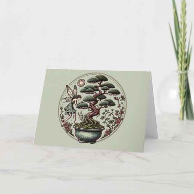 Bonsai Fairy Karte (Vorderseite)