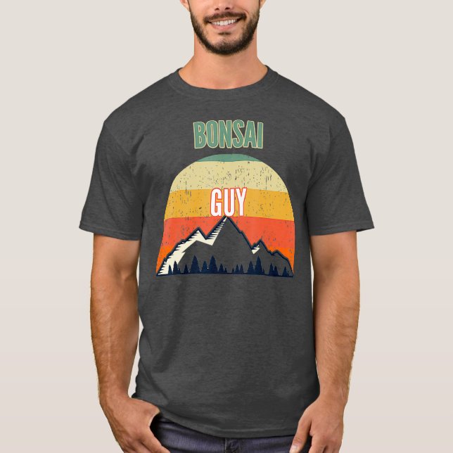 Bonsai Geschenk für Männer Bonsai Typ T-Shirt (Vorderseite)