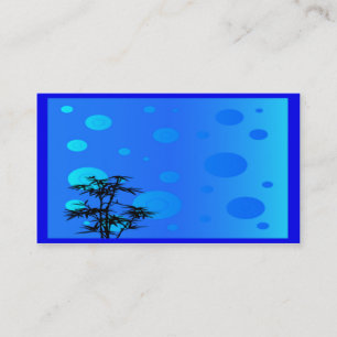 Bonsai in Blue Business Card Visitenkarte