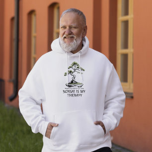 Bonsai ist meine Therapie lustiger Spruch für Bons Hoodie
