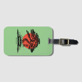 Bonsai Japanisches Kanji Personalisiert Gepäckanhänger