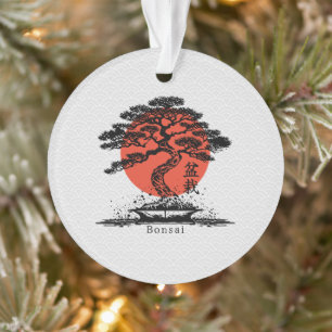 Bonsai Japanisches Kanji Personalisiert Ornament