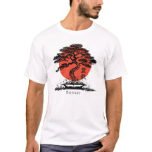 Bonsai Japanisches Kanji Personalisiert T - Shirt