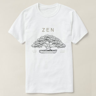 Bonsai, japanisches Thema minimalistisch T-Shirt