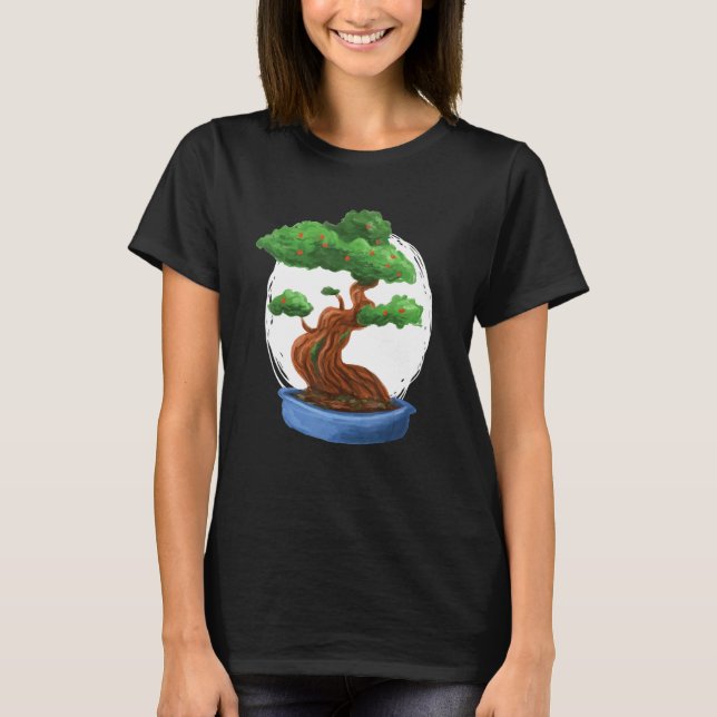 Bonsai-Miniaturbaum T-Shirt (Vorderseite)