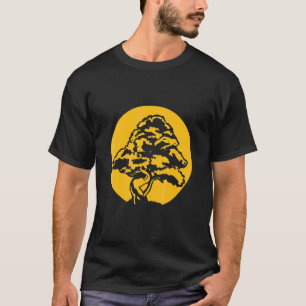 Bonsai mit Sonnenuntergang T-Shirt