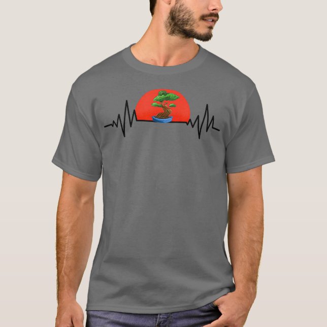 Bonsai-Pflanze Bonsai-Baum-Herzschlag Bonsai T-Shirt (Vorderseite)