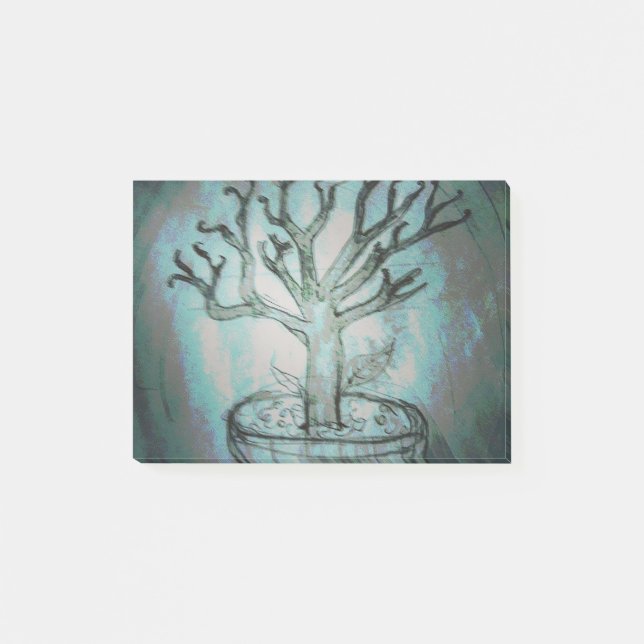 Bonsai Post-it Klebezettel (Vorderseite)