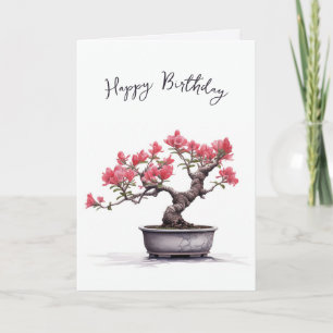 Bonsai Tree Birthday Karte