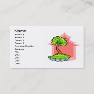 Bonsai Tree Business Card Visitenkarte