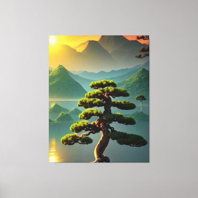 Bonsai Tree Canvas Print Leinwanddruck (Vorderseite)
