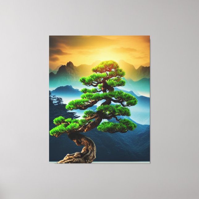 Bonsai Tree Canvas Print Leinwanddruck (Vorderseite)