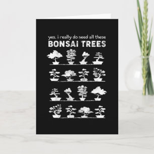 Bonsai Tree Care Penjing Gärtnergeschenk Karte
