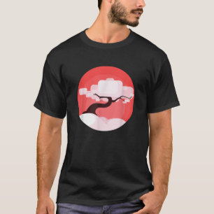 Bonsai Tree Enso Circle Calligraphy Zen Buddhist A T-Shirt