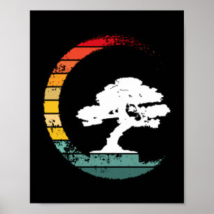 Bonsai Tree Enso Circle Poster