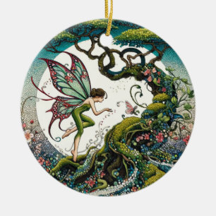 Bonsai Tree Fairy Keramik Ornament