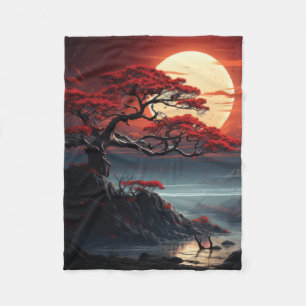 Bonsai Tree Fleecedecke