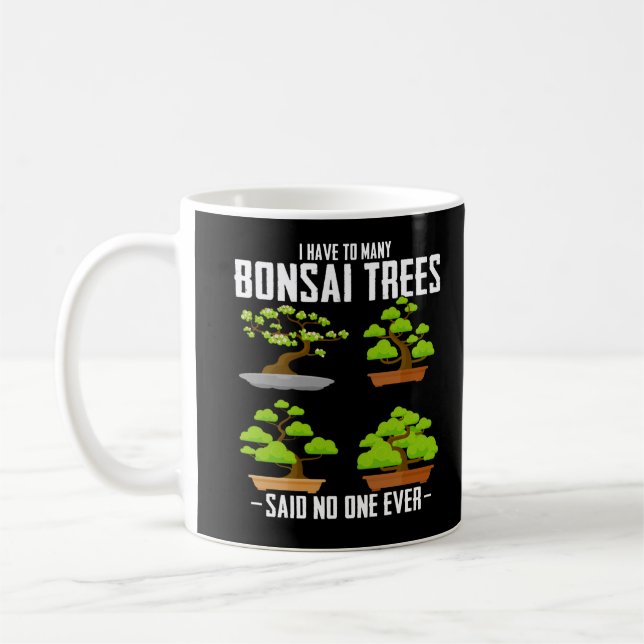 Bonsai Tree Gardener Japanische Pflanze Bonsai Fan Kaffeetasse (Links)
