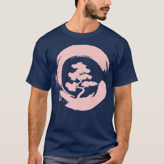 Bonsai Tree in Enso Circle Japanisches Zen-Geschen T-Shirt