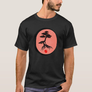 Bonsai Tree Japanese Calligraphy Zen Nature Mini G T-Shirt
